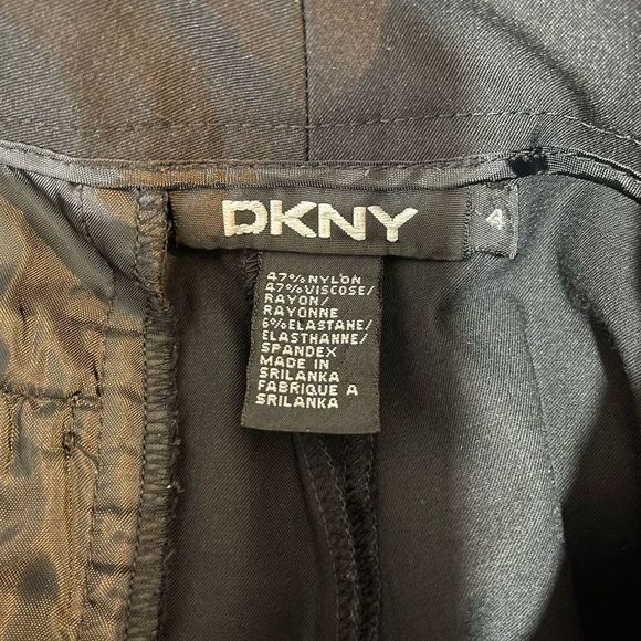DKNY Womens Black Flare Leg Pants Size 4 - Picture 7 of 13